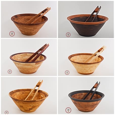 Hand turned wooden bowls